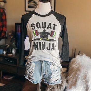 Squat Ninja Raglan Tee